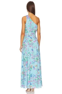 Marta Maxi Dress Love Field Blue -Fashion Women's Clothing Store YUMI WD529 V3