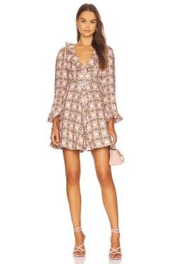 Zimmermann Daisy Mini Dress Pink Daisy